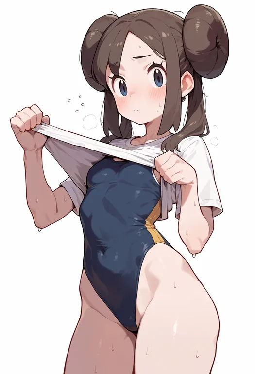 masterpiece, best quality, score_7, safe, pokemon frlg, solo, simple background — by k3scat, made with ComfyUI