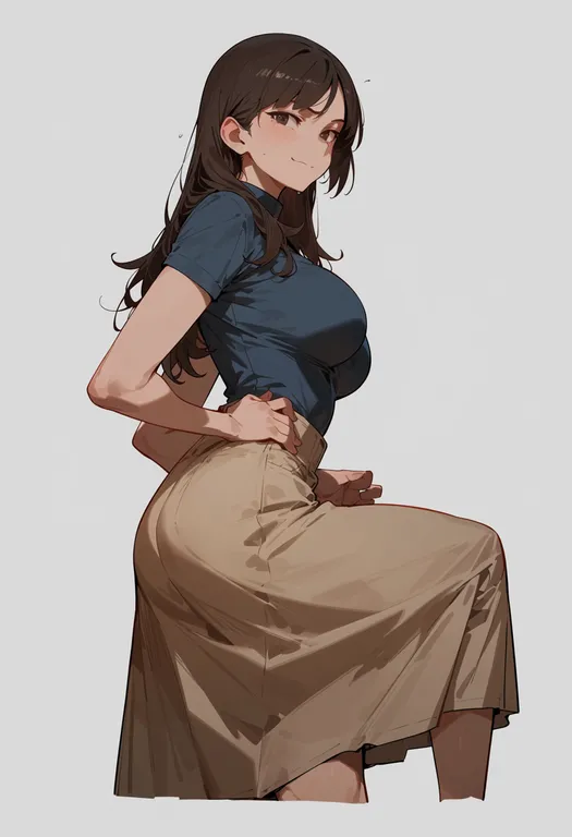 masterpiece, best quality, score_7, safe, kizumonogatari, solo, simple background — by k3scat, made with ComfyUI
