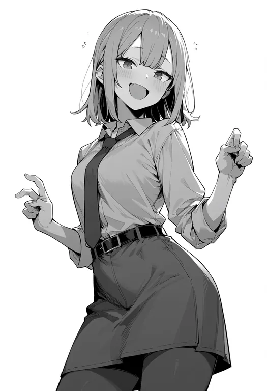 masterpiece, best quality, score_7, safe, seitokai ni mo ana wa aru!, solo, simple background — by k3scat, made with ComfyUI