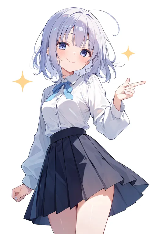masterpiece, best quality, score_7, safe, amairo islenauts, solo, simple background — by k3scat, made with ComfyUI