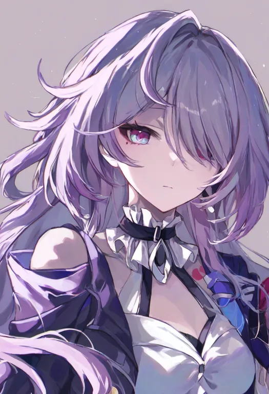 masterpiece, best quality, general, cyrene (honkai: star rail), honkai: star rail, solo, upper body, simple background — by k3scat, made with ComfyUI