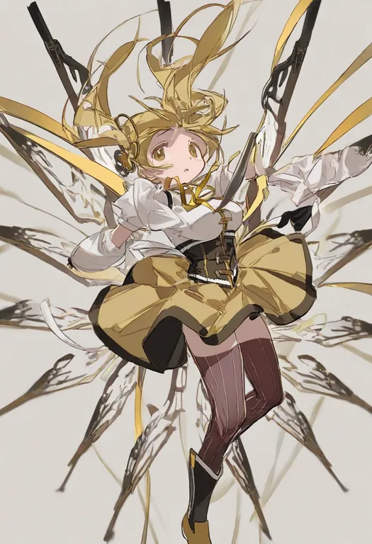 masterpiece, best quality, general, tomoe mami (magical girl), mahou shoujo madoka magica (anime), solo, upper body… — by k3scat, made with ComfyUI