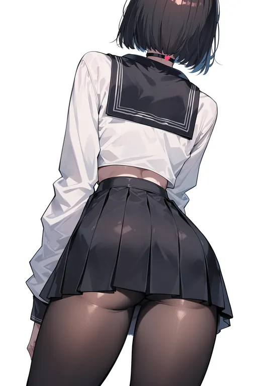 masterpiece, best quality, score_7, safe, pixel heart, 1girl, solo, simple background — by k3scat, made with ComfyUI