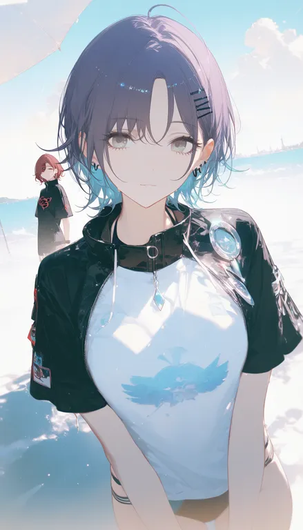 2girls, multiple girls, Madoka Higuchi, asakura toru, idolmaster shiny colors, transport clothes… — by 公子缺月, made with ComfyUI