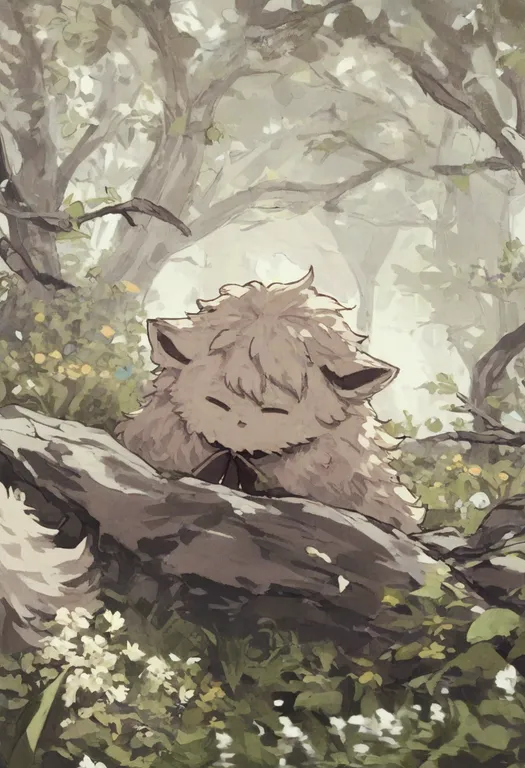masterpiece, best quality, general, fluffy, 1girl, solo — by k3scat, made with ComfyUI