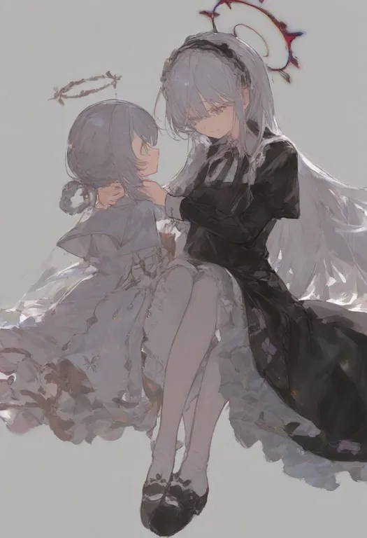 masterpiece, best quality, general, hand on another's neck, 1girl — by k3scat, made with ComfyUI