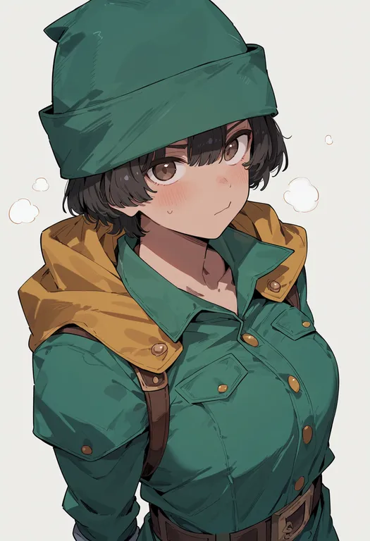 masterpiece, best quality, score_7, safe, hero (dq5), solo, upper body, simple background — by k3scat, made with ComfyUI