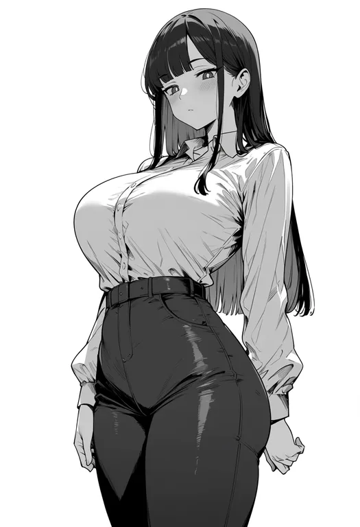 masterpiece, best quality, score_7, safe, erotica yuuwaku kenshuu hajimaruyo, solo, simple background — by k3scat, made with ComfyUI