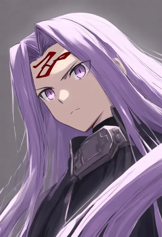 masterpiece, best quality, general, medusa (fate), fate/stay night, solo, upper body, simple background — by k3scat, made with ComfyUI