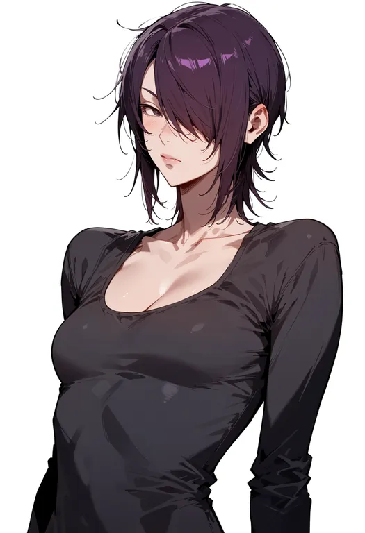 masterpiece, best quality, score_7, safe, takasugi shinsuke, solo, upper body, simple background — by k3scat, made with ComfyUI