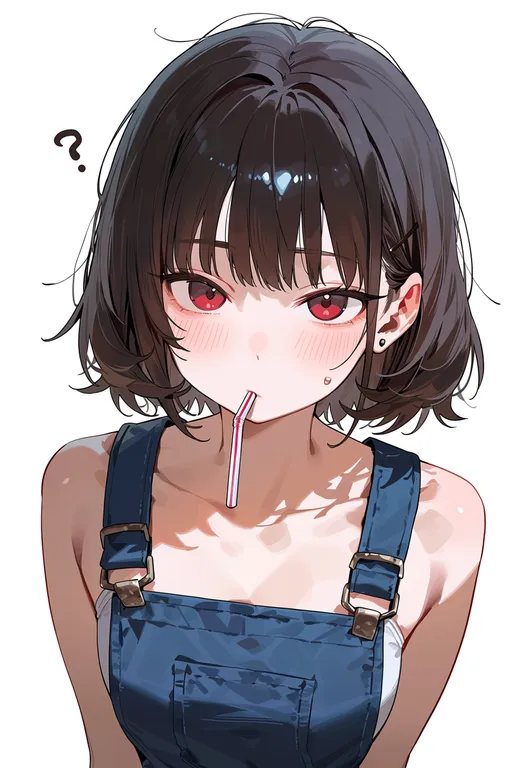 masterpiece, best quality, score_7, safe, bendy straw, 1girl, solo, upper body, simple background — by k3scat, made with ComfyUI