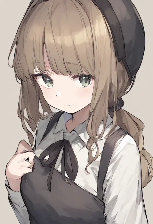 masterpiece, best quality, general, opened by self, 1girl, solo, simple background — by k3scat, made with ComfyUI