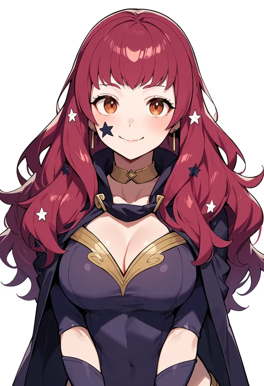 masterpiece, best quality, score_7, safe, yunaka (fire emblem), fire emblem, solo, upper body, simple background — by k3scat, made with ComfyUI