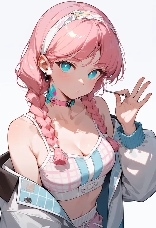 masterpiece, best quality, score_7, safe, blue poison (shoal beat) (arknights), arknights, solo, upper body… — by k3scat, made with ComfyUI