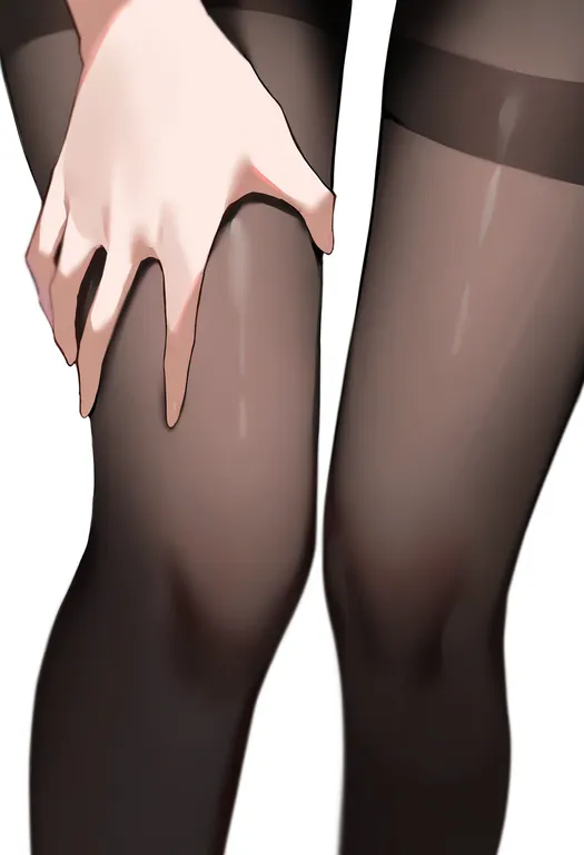 masterpiece, best quality, newest, absurdres, highres, safe, leg_grab, 1girl, solo, simple_background — by k3scat, made with ComfyUI