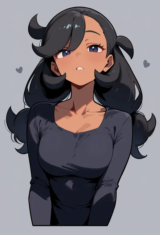 masterpiece, best quality, score_7, safe, emma (pokemon), pokemon, solo, upper body, simple background — by k3scat, made with ComfyUI