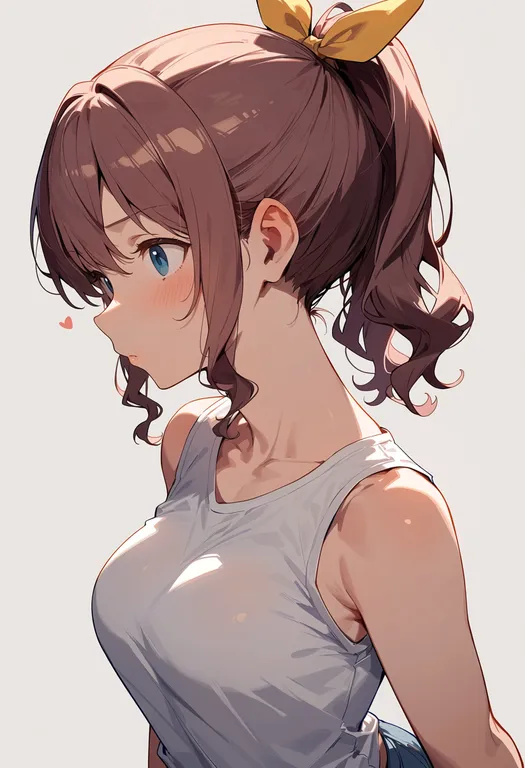 masterpiece, best quality, score_7, safe, yamabuki saya, solo, upper body, simple background — by k3scat, made with ComfyUI
