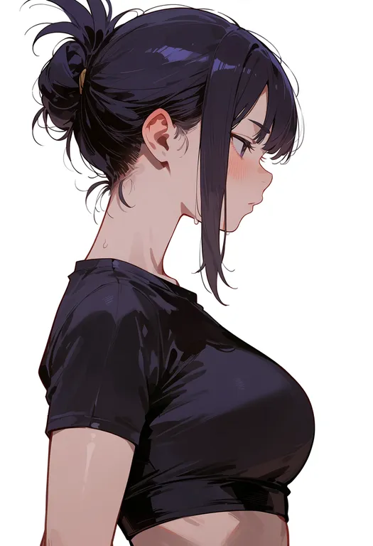 masterpiece, best quality, score_7, safe, narutomaki, 1girl, solo, upper body, simple background — by k3scat, made with ComfyUI