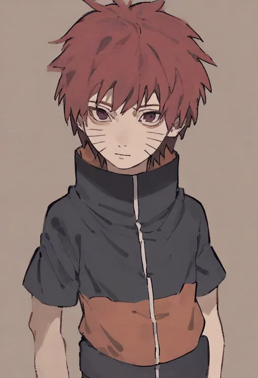 masterpiece, best quality, general, sasori (naruto), naruto, solo, upper body, simple background — by k3scat, made with ComfyUI