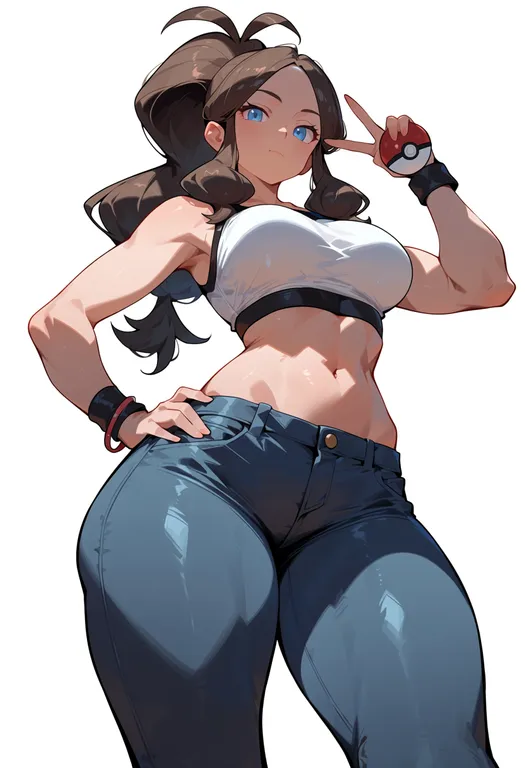 masterpiece, best quality, score_7, safe, pokemon the series: xy, solo, simple background — by k3scat, made with ComfyUI