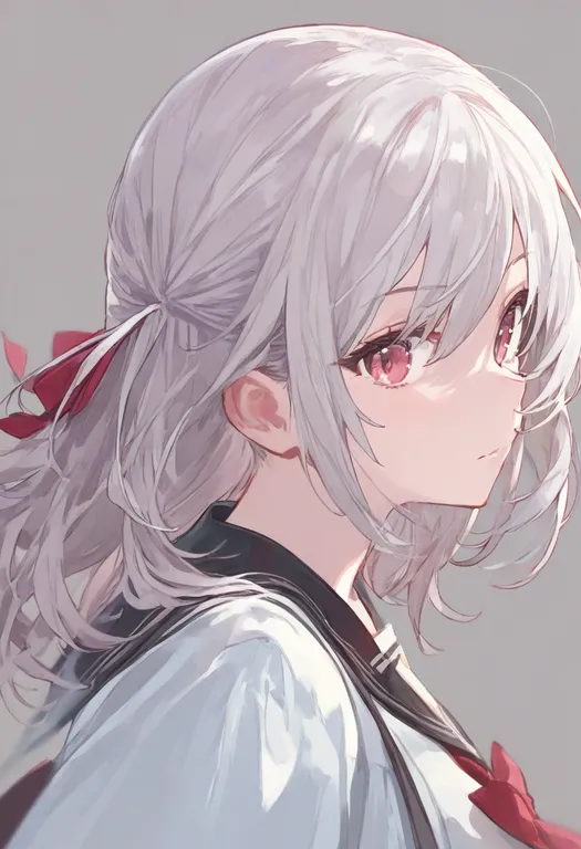 masterpiece, best quality, general, alisa mikhailovna kujou, solo, upper body, simple background — by k3scat, made with ComfyUI