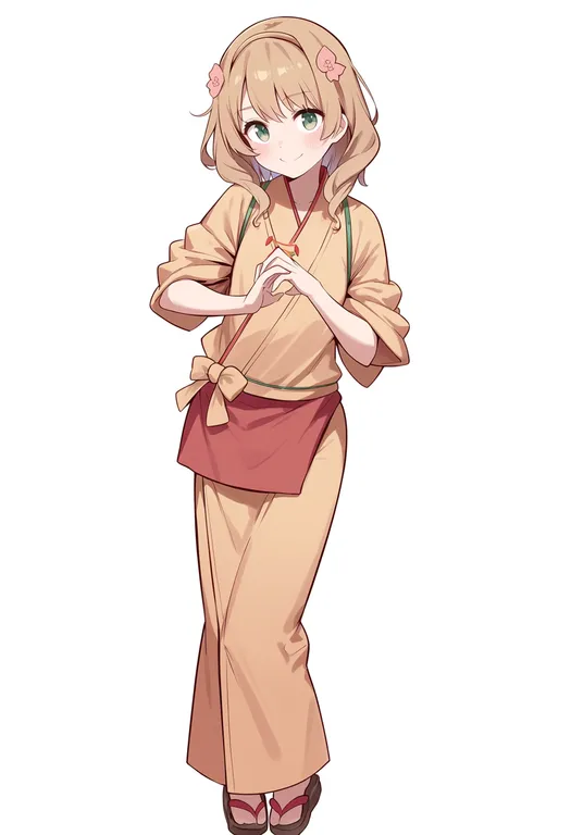 masterpiece, best quality, score_7, safe, hanasaku iroha, solo, simple background — by k3scat, made with ComfyUI