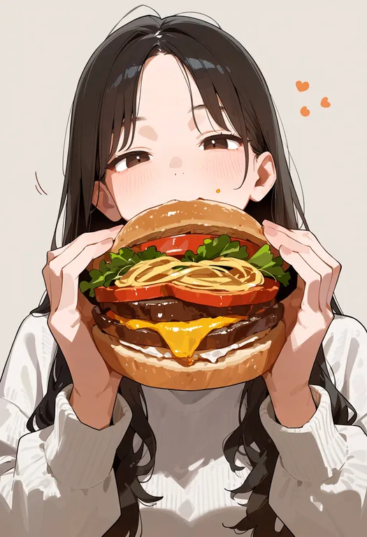 masterpiece, best quality, score_7, safe, eating non-food, 1girl, solo, upper body, simple background — by k3scat, made with ComfyUI