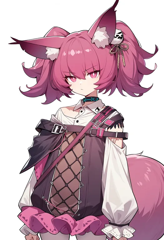 masterpiece, best quality, score_7, safe, shamare (arknights), arknights, solo, upper body, simple background — by k3scat, made with ComfyUI