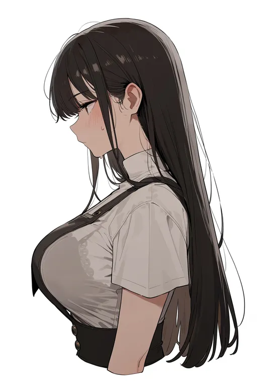 masterpiece, best quality, score_7, safe, kettle, 1girl, solo, upper body, simple background — by k3scat, made with ComfyUI