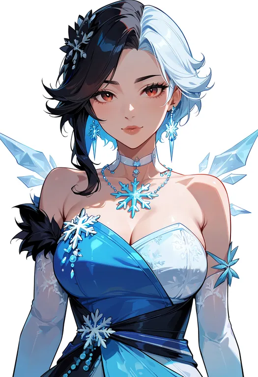 masterpiece, best quality, score_7, safe, luna snow, solo, upper body, simple background — by k3scat, made with ComfyUI