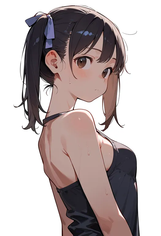 masterpiece, best quality, score_7, safe, matsuoka miu, solo, upper body, simple background — by k3scat, made with ComfyUI