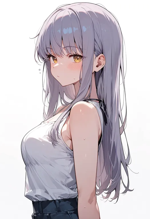 masterpiece, best quality, score_7, safe, minato yukina, solo, upper body, simple background — by k3scat, made with ComfyUI