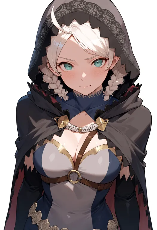 masterpiece, best quality, score_7, safe, nina (fire emblem), fire emblem, solo, upper body, simple background — by k3scat, made with ComfyUI