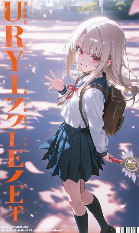 【伊莉雅】放学路上 — by 彩虹猫猫锤, made with ComfyUI