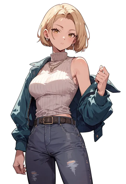 masterpiece, best quality, score_7, safe, the king of fighters '98, solo, simple background — by k3scat, made with ComfyUI