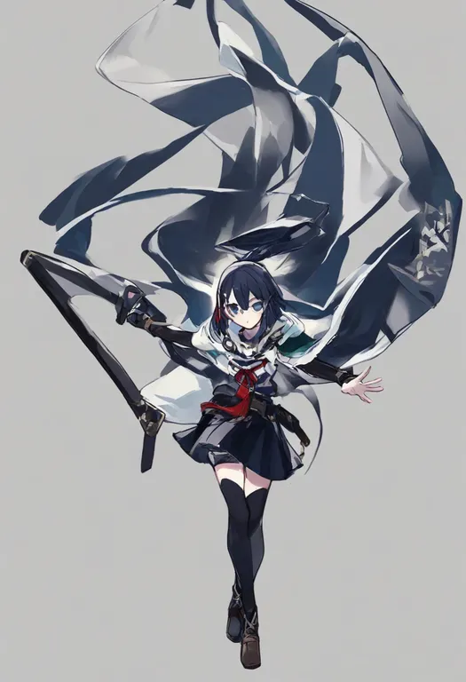 masterpiece, best quality, general, outstretched arm, 1girl, solo, full body, simple background — by k3scat, made with ComfyUI