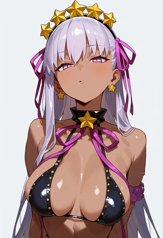 masterpiece, best quality, score_7, safe, bb (swimsuit mooncancer) (third ascension) (fate), solo, upper body… — by k3scat, made with ComfyUI