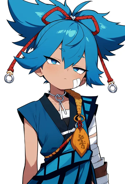 masterpiece, best quality, score_7, safe, sayo samonji, solo, upper body, simple background — by k3scat, made with ComfyUI
