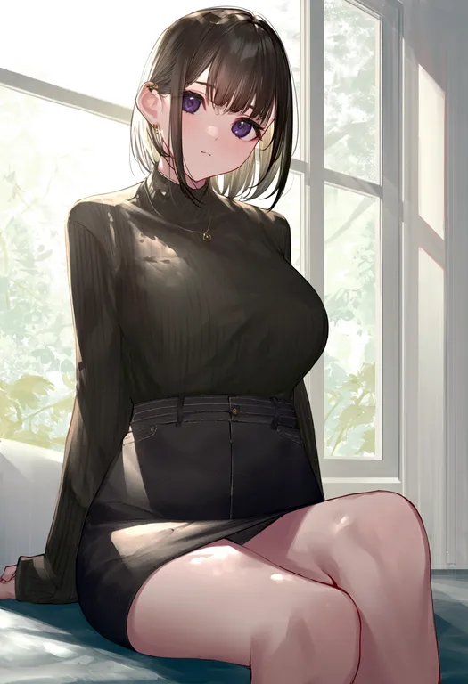 masterpiece, best quality, score_7, safe, @takubon, 1girl, solo — by k3scat, made with ComfyUI