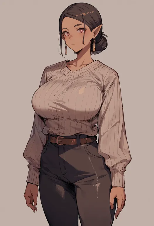 masterpiece, best quality, score_7, safe, utawarerumono, solo, simple background — by k3scat, made with ComfyUI
