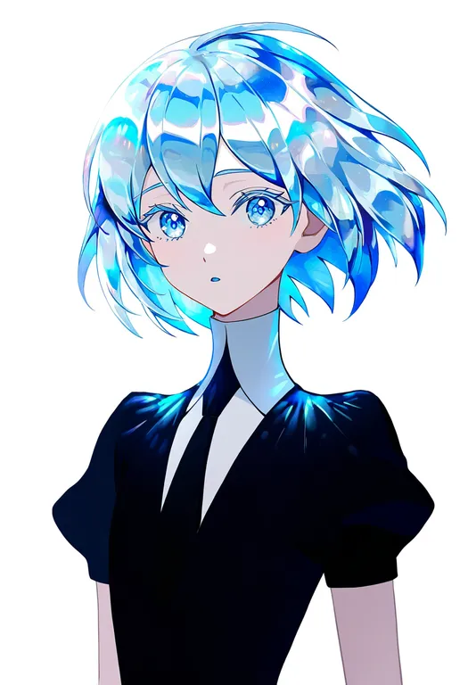 masterpiece, best quality, newest, absurdres, highres, safe, diamond_(houseki_no_kuni), houseki_no_kuni, solo… — by k3scat, made with ComfyUI