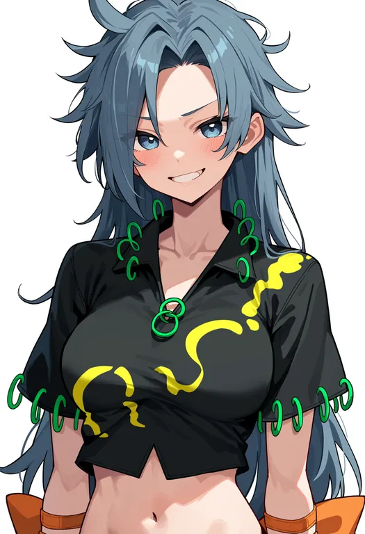 masterpiece, best quality, score_7, safe, himemushi momoyo, solo, upper body, simple background — by k3scat, made with ComfyUI