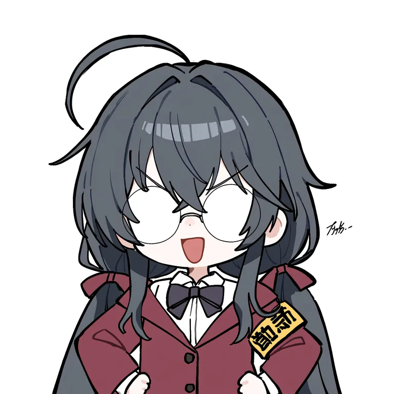 masterpiece, best quality, newest, highres, year 2025, <lora:sanye_v1:1> 1girl, :d, chibi, chibi only… — by 💤💤💤, made with ComfyUI