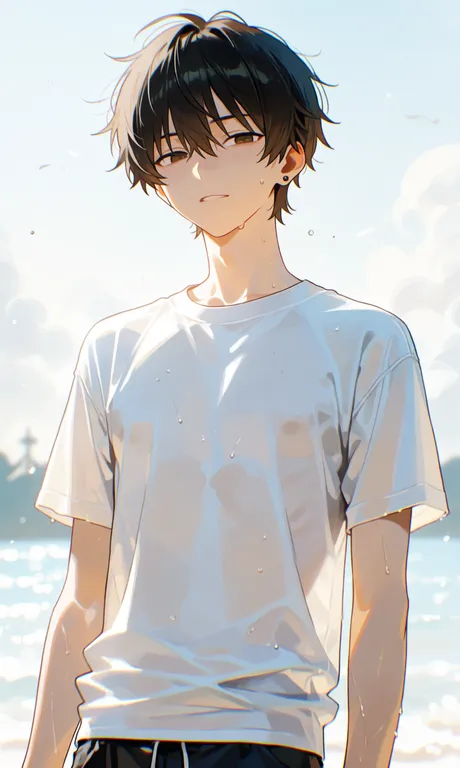 (masterpiece, best quality, highres:1.2), 1boy, solo, 16 years old, male focus, (masterpiece, best quality… — by 逐风的蒲公英, made with ComfyUI