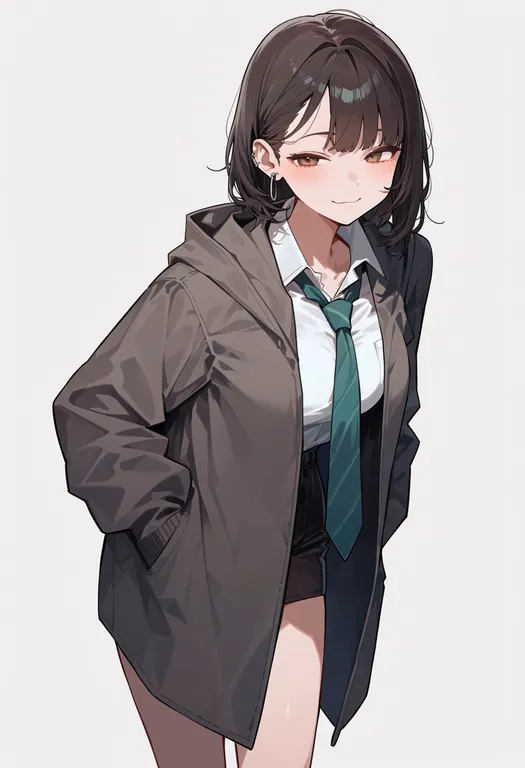masterpiece, best quality, score_7, safe, futaba channel, solo, simple background — by k3scat, made with ComfyUI