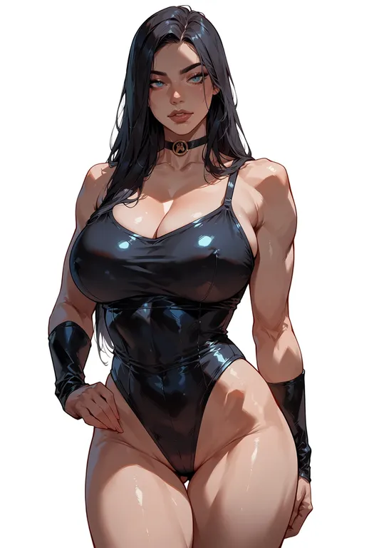 masterpiece, best quality, score_7, safe, dc comics, solo, simple background — by k3scat, made with ComfyUI