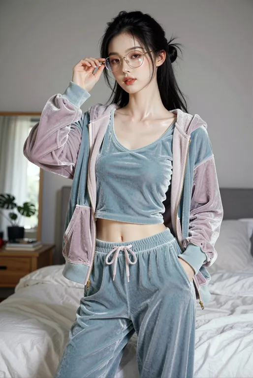 一位身高约165公分、身材匀称苗条的东方美女。她拥有自然健康的温和曲线，胸部自然A罩杯挺拔，腰部紧致而富有弹性，腰线平缓柔和，微微带着女性自然的腹部弧度。她的胯部圆润，臀部饱满挺翘，小腿线条则匀称流畅、修长笔直。她全身的皮肤白皙细腻，质感紧… — by kessness, made with ComfyUI