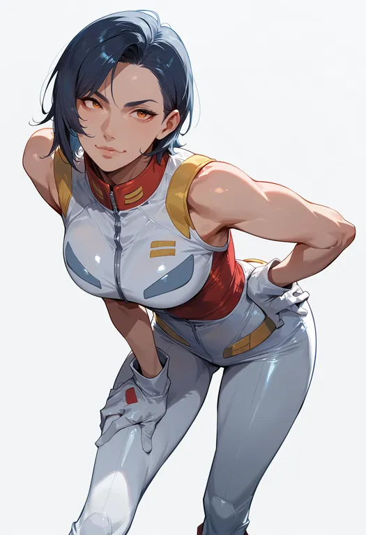masterpiece, best quality, score_7, safe, turn a gundam, solo, simple background — by k3scat, made with ComfyUI