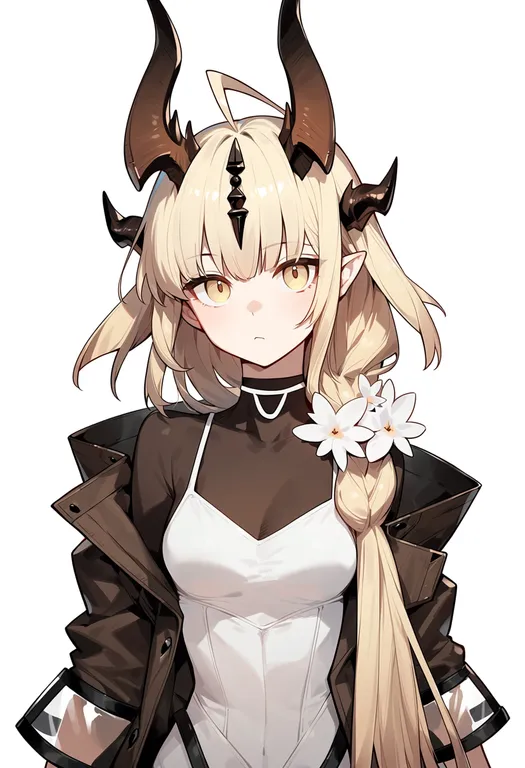 masterpiece, best quality, score_7, safe, reed the flame shadow (arknights), arknights, solo, upper body… — by k3scat, made with ComfyUI