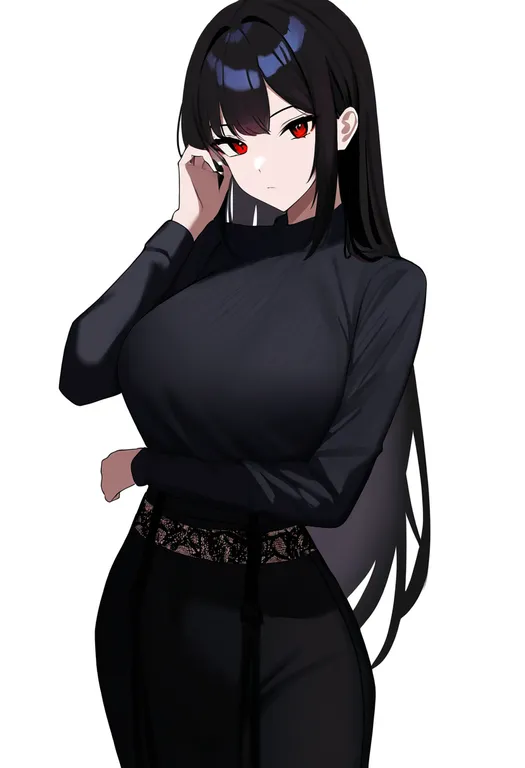 masterpiece, best quality, newest, absurdres, highres, safe, garter_belt, 1girl, solo, upper_body, simple_background — by k3scat, made with ComfyUI